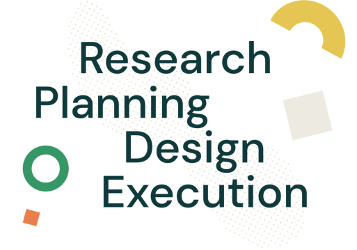 Research, Planning, Design, Execution